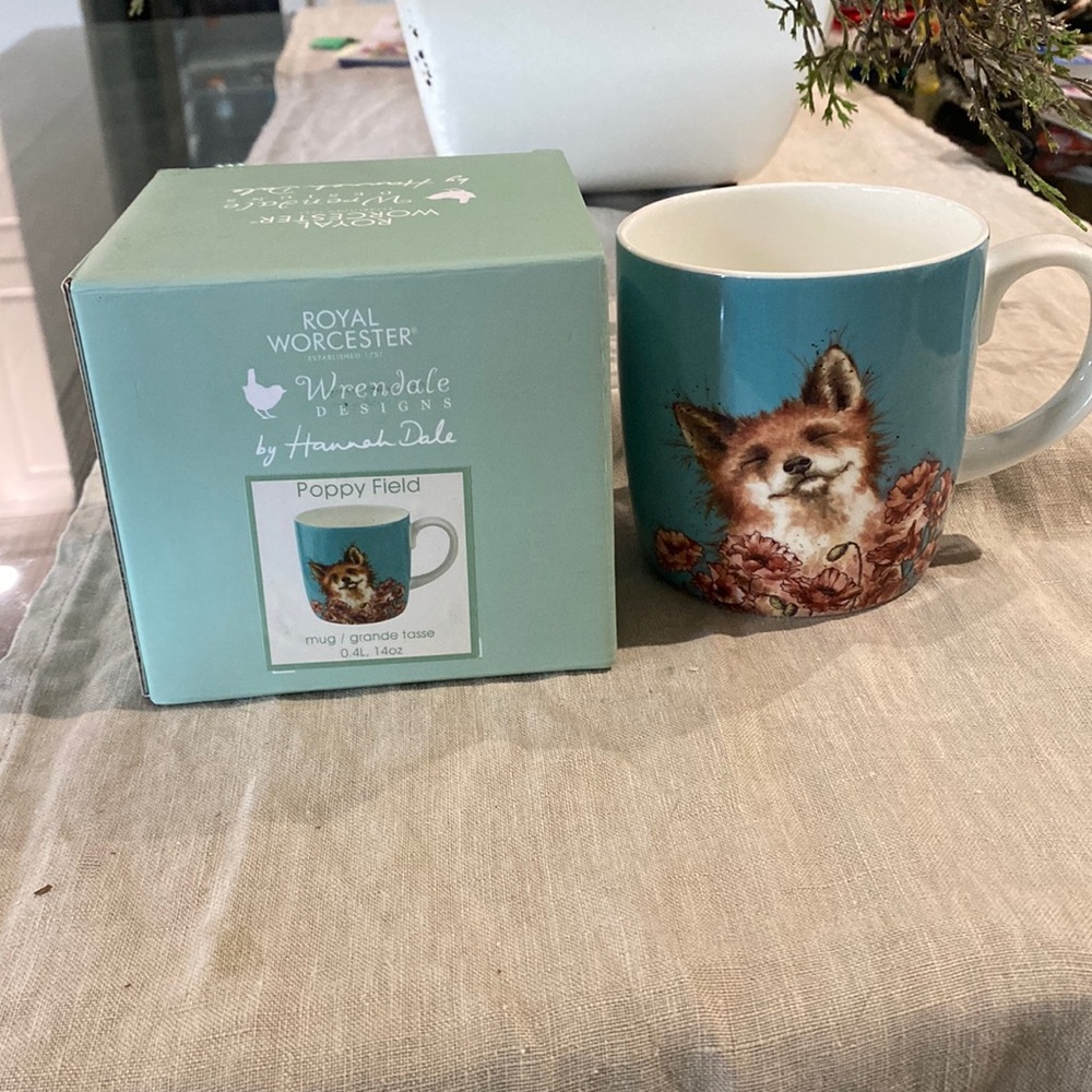 Royal worcester Wrendale  mug/grande tasse Design by Hannah Dale NIB